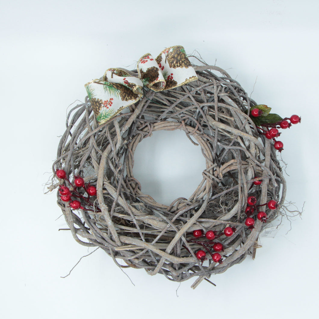 Open Weaved Cane Wreath - Small